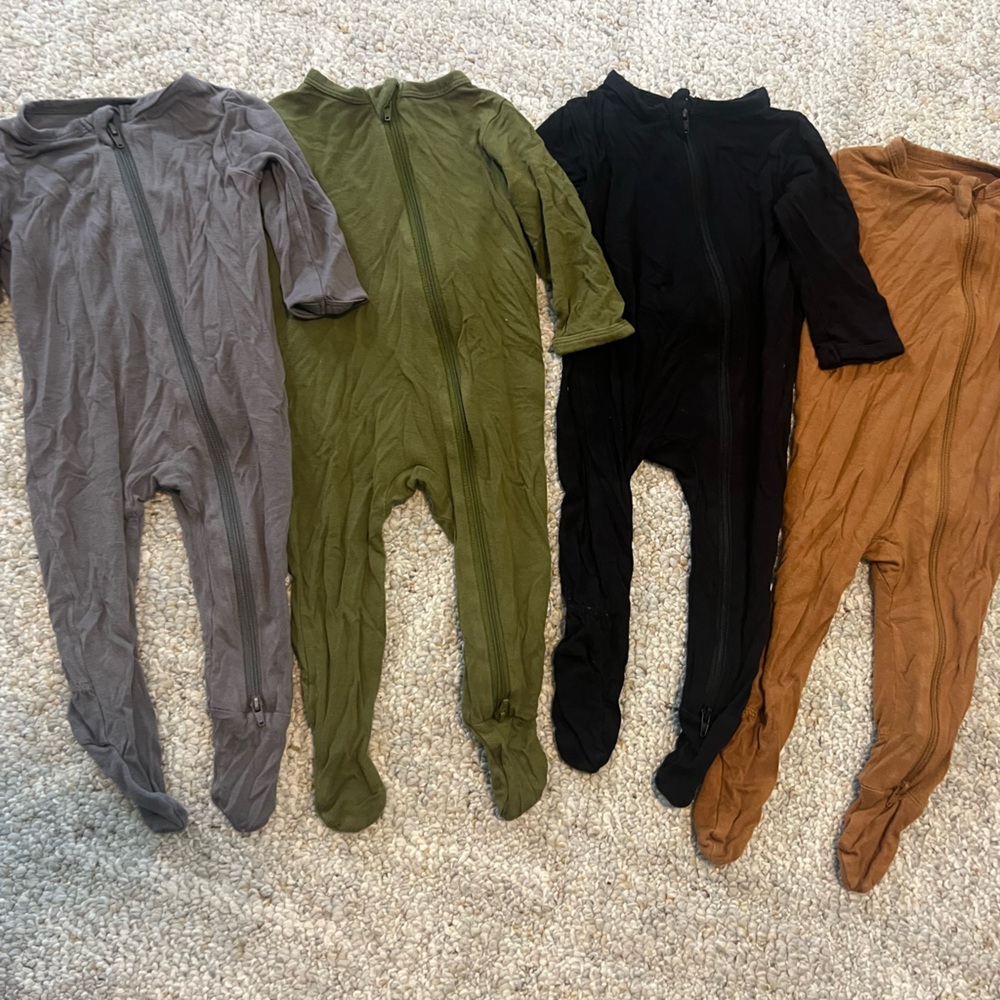 Kyte BABY Zip-Front Footed One-Piece